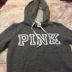 Gray hoodie brand new from pink size xs.